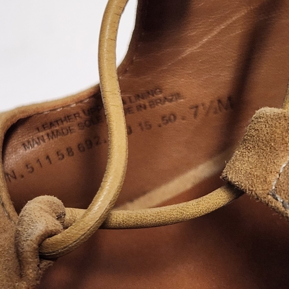 Tory Burch Raya Suede Lace Up Wedges Sandals - Picture 8 of 11